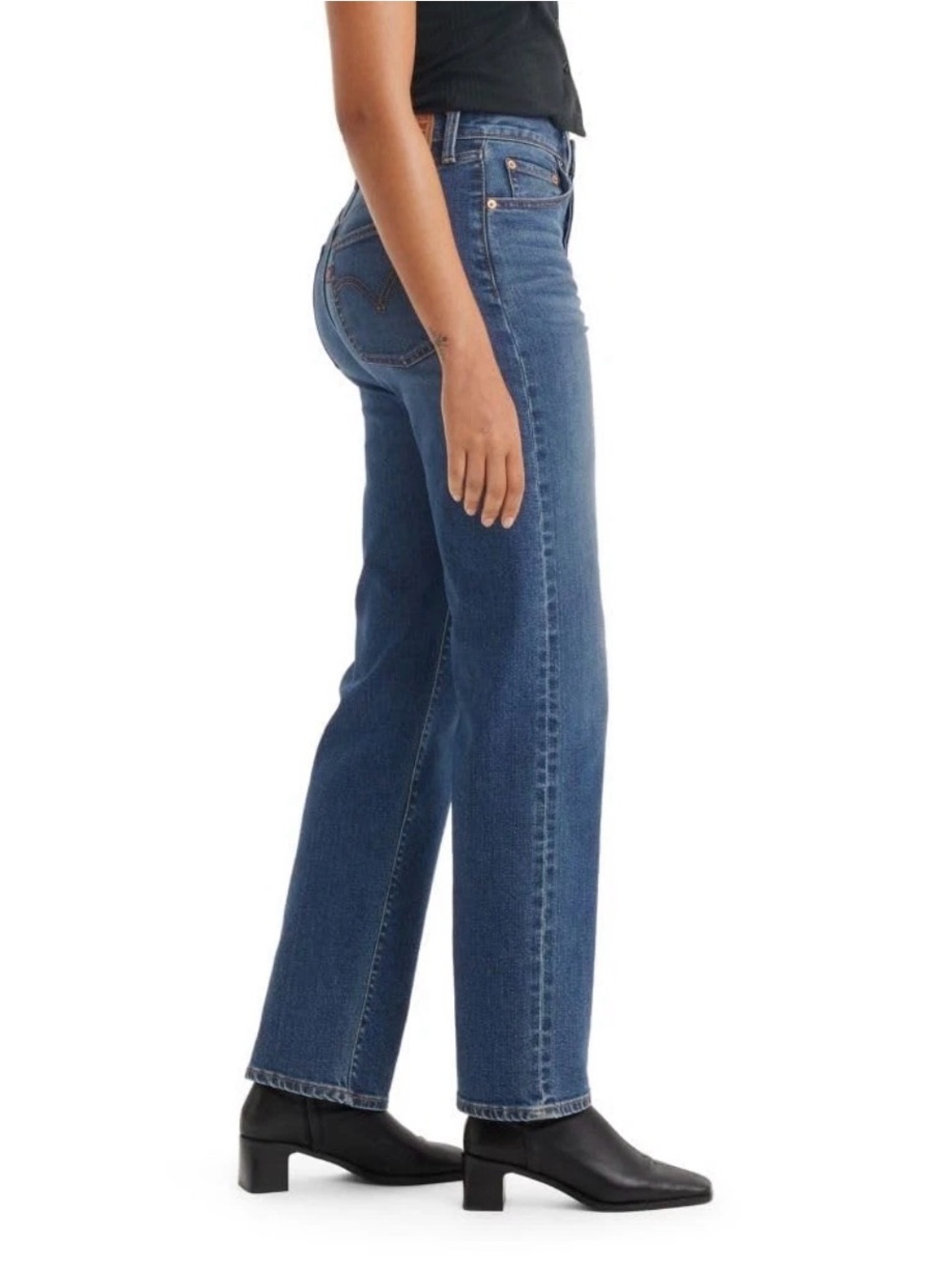 Levi's Women's Ribcage High-Rise Straight-Leg Jeans 30x32 color The Last Straw - Picture 6 of 7